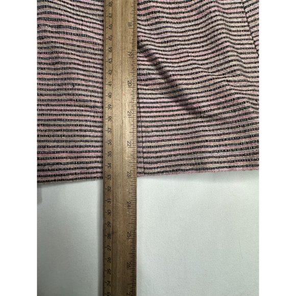 Kasper Rayon/Silk Blend Open Striped Blazer size 14P - Picture 7 of 7